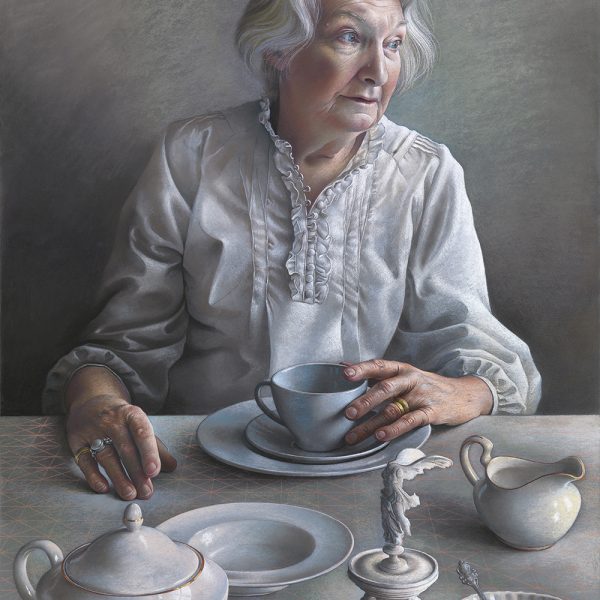 Miriam Escofet Pastel study for ‘An Angel at my Table’ Miriam Escofet Pastel study for 'An Angel at my Table' pastel on paper 80 x 55 cm
