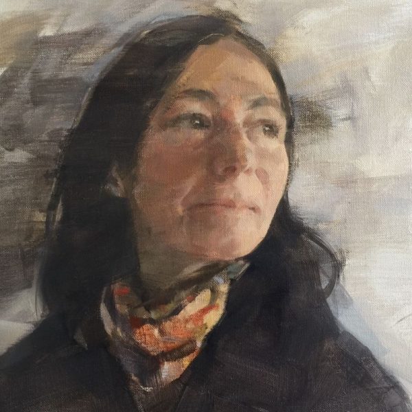 Brooks-Martin-Caroline-detail Martin Brooks Caroline, a portrait commission in oil