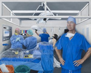 Emma-Wesley-In Surgery Portrait of Professor Andrew Carr 