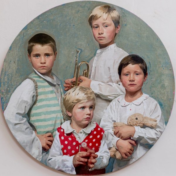Jamie Routley Family Portrait Private Commission A family portrait commission in the round of four children