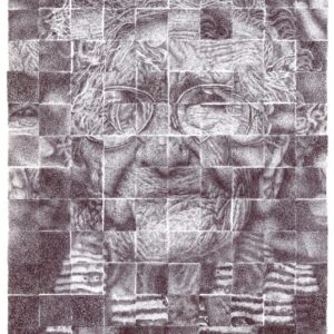 Colette Lilley - 1,135 Minutes Of Drawing / Miss A Day Drawing, Skip A Square On The Drawing And Put Back In Later (Reference Image Danie Franco)