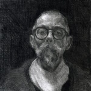 John Murphy-Woolford - Self Portrait With White Scarf.