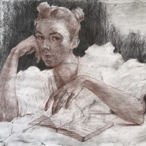 Anastasia Mironova - Self-Portrait With A Book